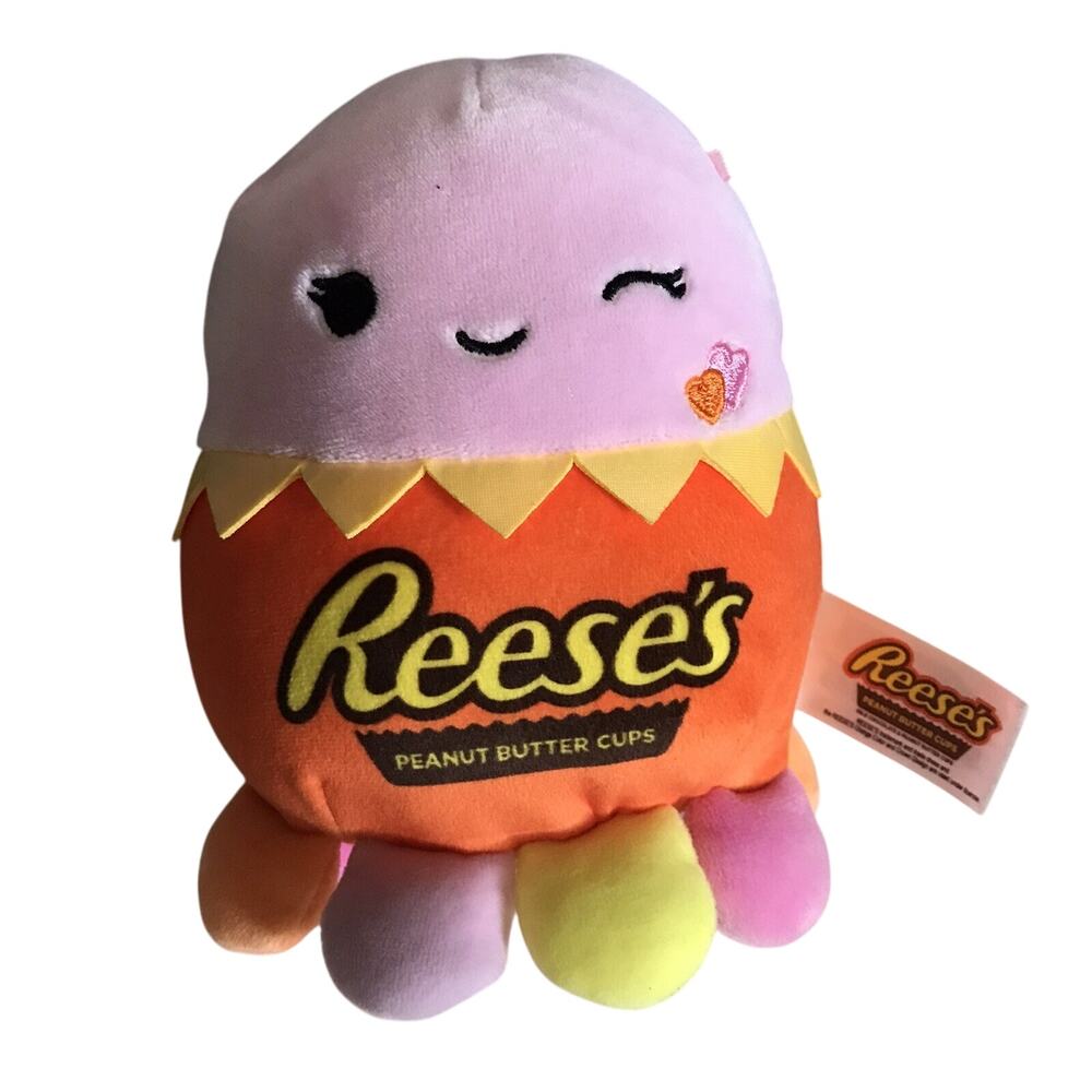 New Squishmallow JEANNE 6” Octopus Hershey Reese's Candy Plush Stuffed Animal